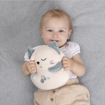 Chicco Purring Cat 0m+ jucărie interactivă de pluș
